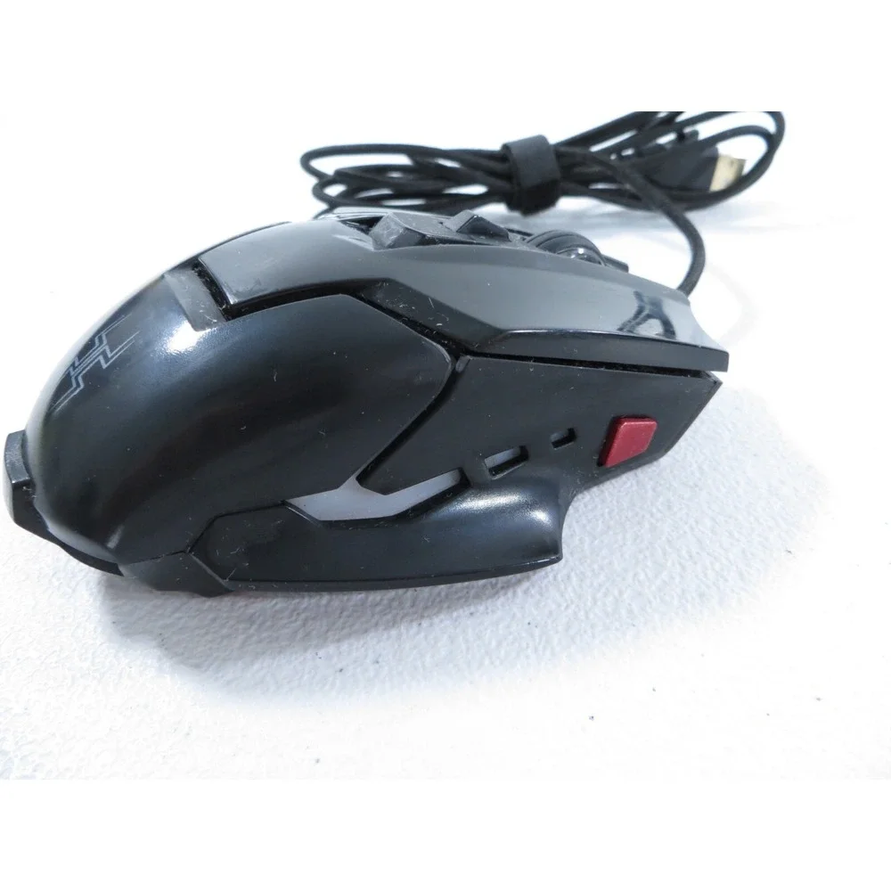 BlackWeb Gaming Mouse RGB Color Changing Programmable Buttons TESTED WORKING